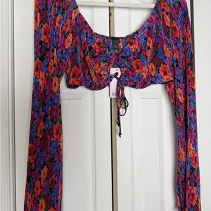 Wild Fable Vibrant Floral Blouse